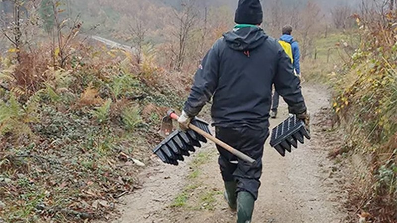 Domekan egingo den zuhaitz-landaketan parte hartzeko deia egin du Eibarko Baso Biziak elkarteak