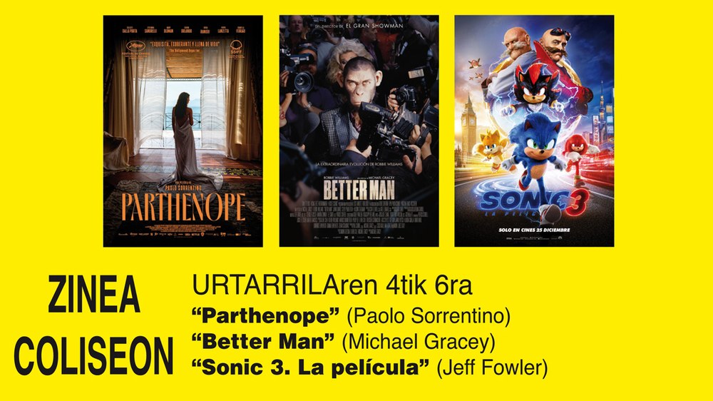 Domekan saio bakarra eta Errege egunean bikoa Coliseoko zinean