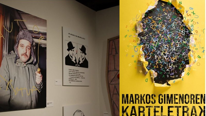 Domekara arte egongo da ikusgai ‘Karteletrak’, Markos Gimenoren palindromoetan oinarritutako erakusketa