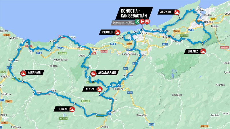 Donostiako Klasikoaren OCETA talde antolatzaileak zehaztu du ibilbide ofiziala