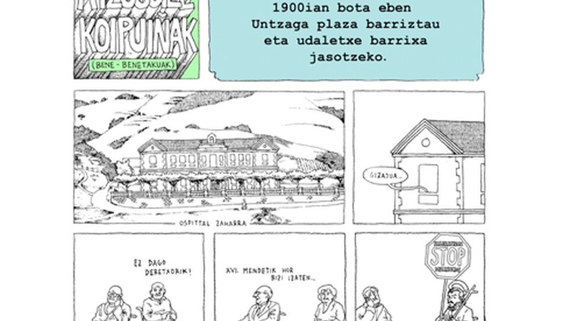 [EGO IBARRA] Untzagako San Juan ermita txikia 1900ean bota zuten Untzaga plaza berritu eta udaletxe berria jasotzeko