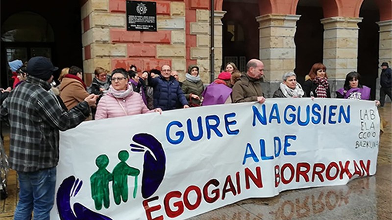 Egogain Gerontologia Zentruko langileek hiru kontzentrazio deitu dituzte biharko