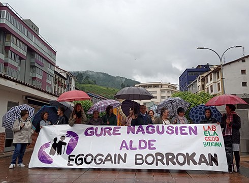 Egogaingo beharginek Urkizuraino eraman zuten euren borroka atzo