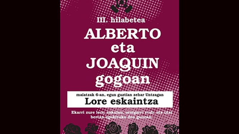 Lore eskaintza antolatu du Zaldibar Argituk, 3 hilabete pasatu direla gogoratzeko