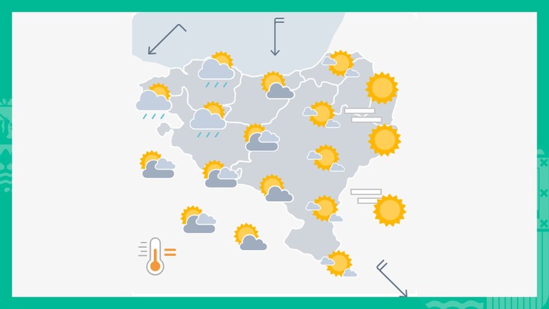 Eguerditik aurrera atertzen joango da