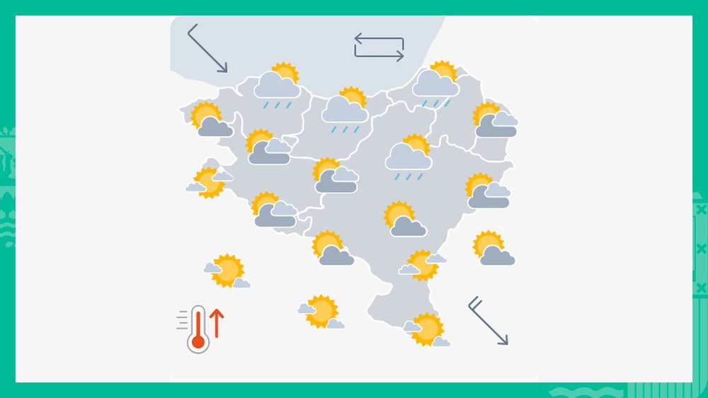 Egunak aurrera egin ahala hodeiak gutxitu egingo dira