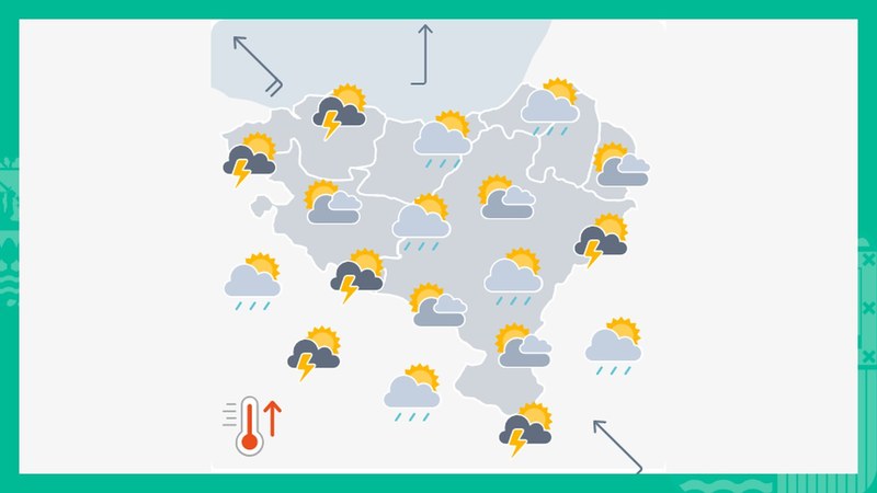 Egunaren bigarren partean zaparrada txiki-ertainak eta trumoitsuak egingo ditu