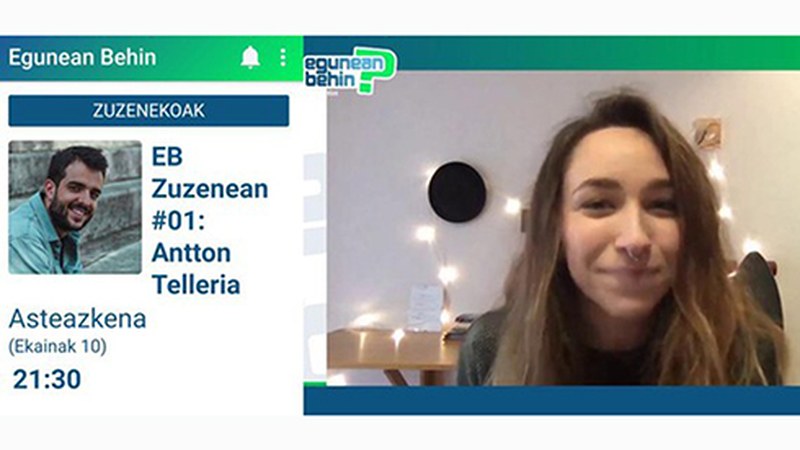 Egunean Behin jokoaren zuzeneko emanaldi sorta gaur abiatuko da