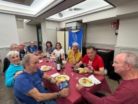 Eguraldi lainotuari egin zioten aurre Deporrekoek Iradier-ekin egindako senidetze egunean
