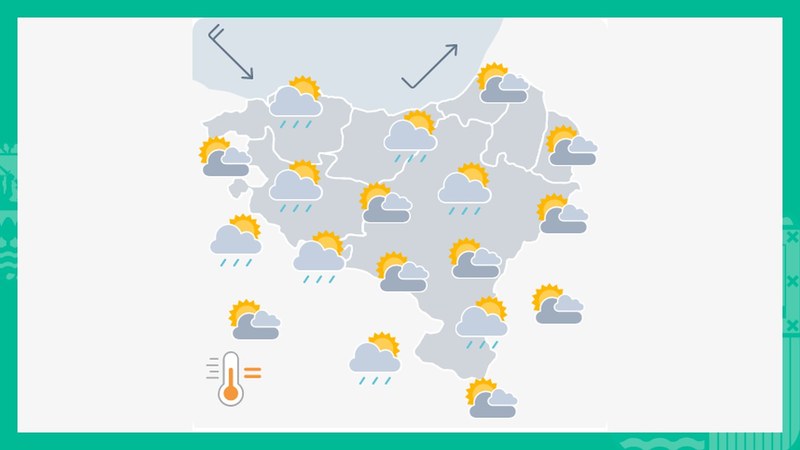 EGURALDIA | Arratsaldean egoera aldatuko da eta zaparradak botako ditu