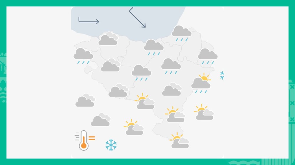EGURALDIA | Arratsaldean euria egingo du