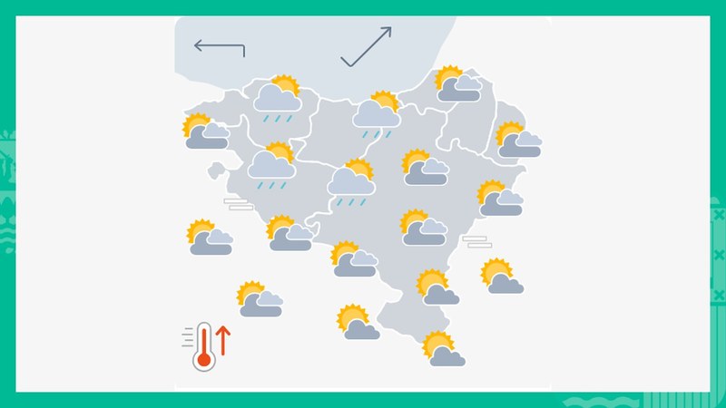 EGURALDIA | Arratsaldean hodeiak ugarituko dira