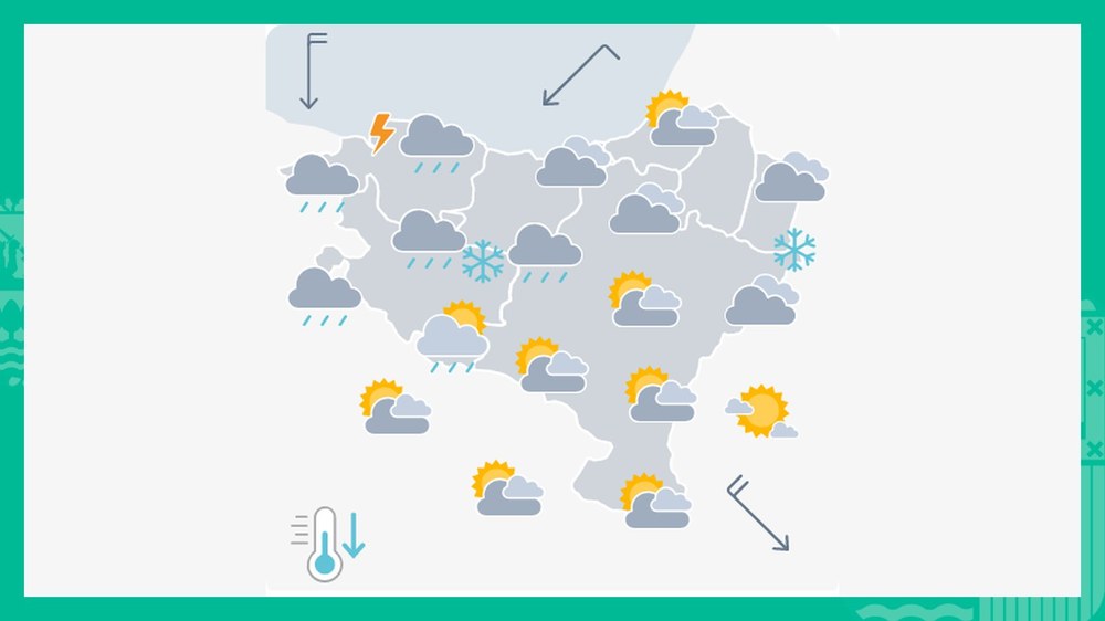 EGURALDIA | Arratsaldean zaparrada mardulak botako ditu
