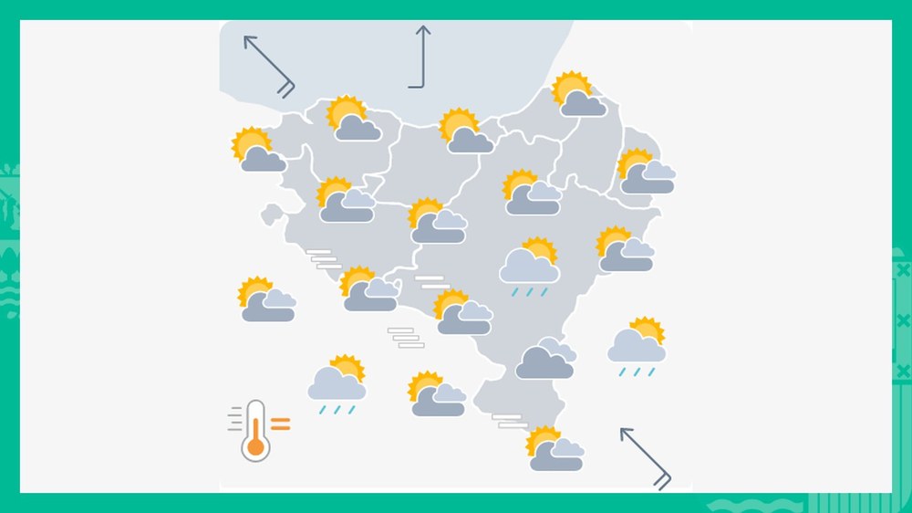 EGURALDIA | Astelehen eguzkitsu eta epela izango dugu