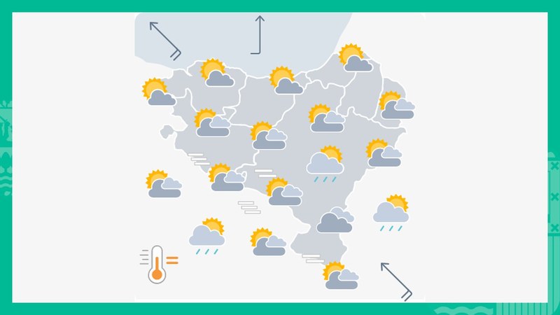 EGURALDIA | Astelehen eguzkitsu eta epela izango dugu