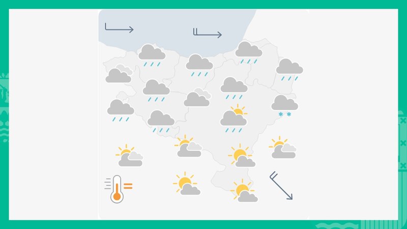 EGURALDIA | Astelehen euritsu eta freskoa
