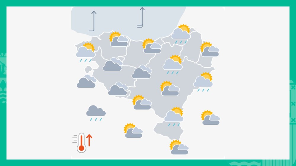 EGURALDIA | Astelehen goibela, baina tenperaturak gora