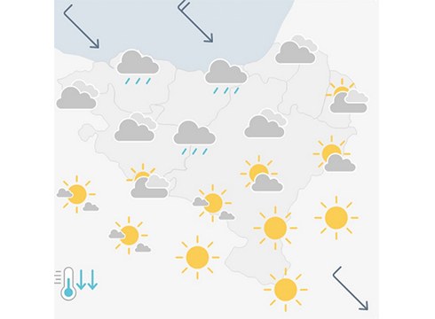 [EGURALDIA] Barixaku eta zapatu hodeitsuek domeka eguzkitsuari emango diote lekukoa