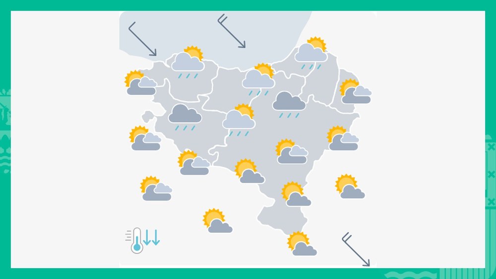 EGURALDIA | Barixaku goibel eta euritsua asteburu eguzkitsuaren aurretik