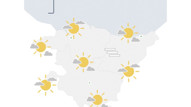 EGURALDIA | Bero egingo du eguerditik aurrera
