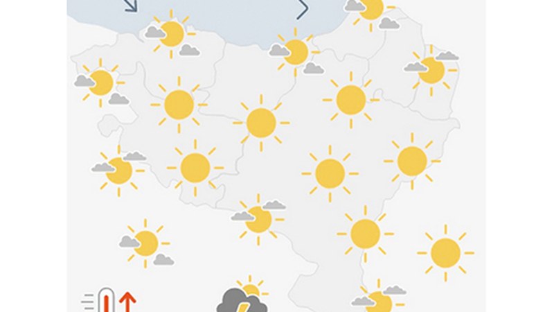 [EGURALDIA] Beroak goia joko du gaur