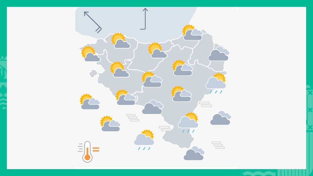EGURALDIA | Eguerditik aurrera hodeiak ugaritu egingo dira