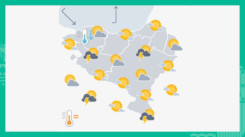 EGURALDIA | Egun eguzkitsuaren ondoren, iluntze euritsua