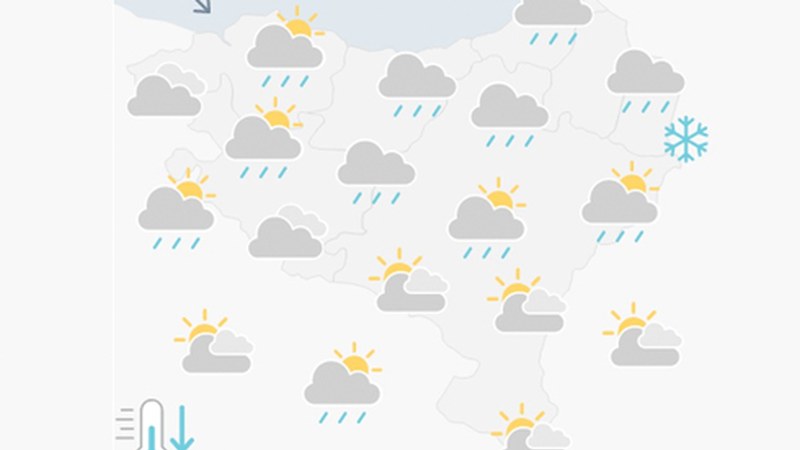 [EGURALDIA] Egun goibel eta euritsua dugu aurretik