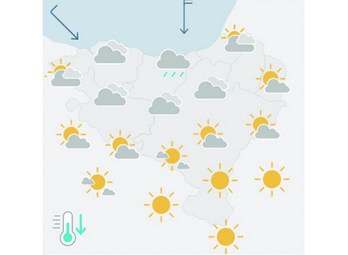 [EGURALDIA] Egun hodeitsua izango dugu eta tarteka euria egin dezake