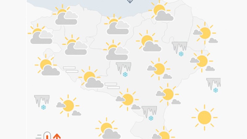 EGURALDIA | Egun lainotu eta epela