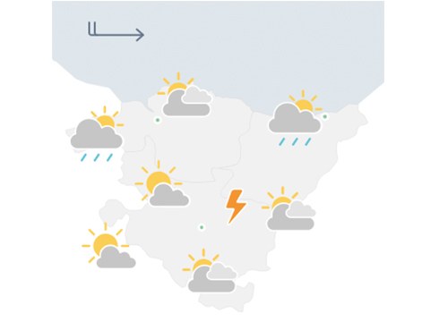 EGURALDIA | Eguna eguzkiarekin hasi eta euriarekin amaituko dugu