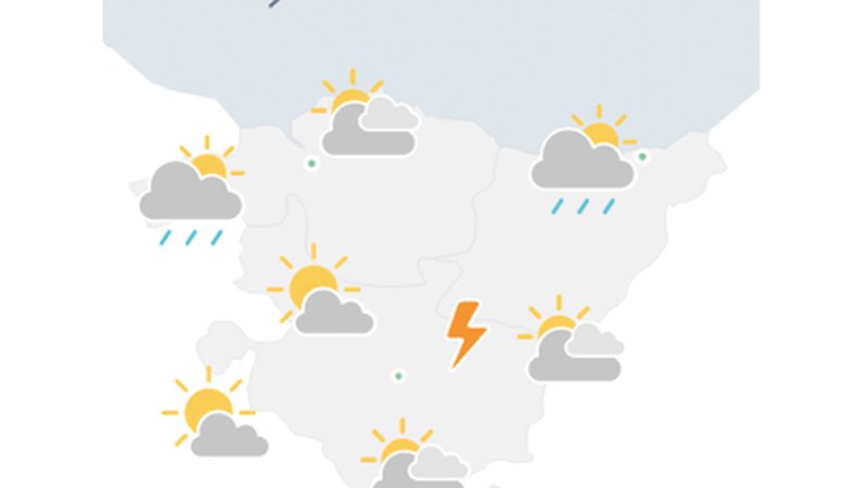 EGURALDIA | Eguna eguzkiarekin hasi eta euriarekin amaituko dugu