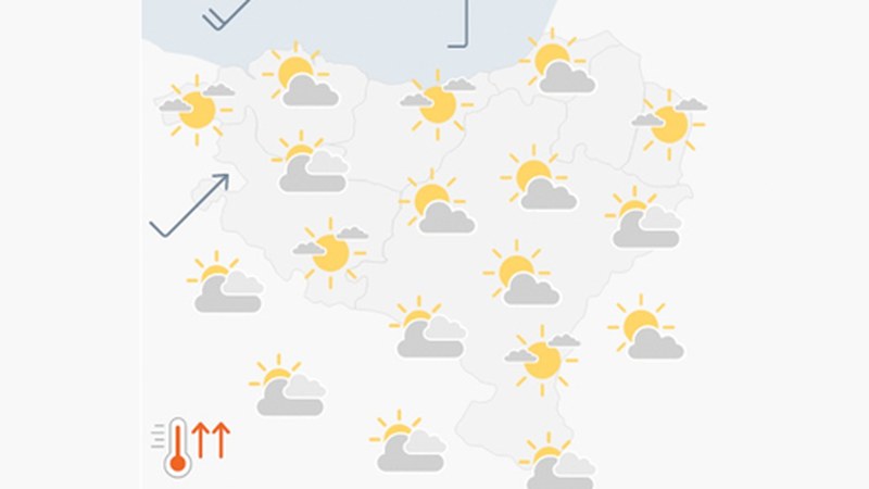[EGURALDIA] Egunak argitzera egingo du arratsaldean
