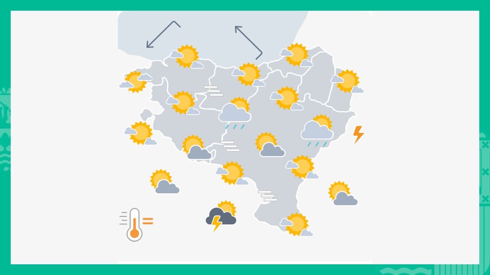 EGURALDIA | Egunaren bigarren partean bero-hodeiak garatuko dira