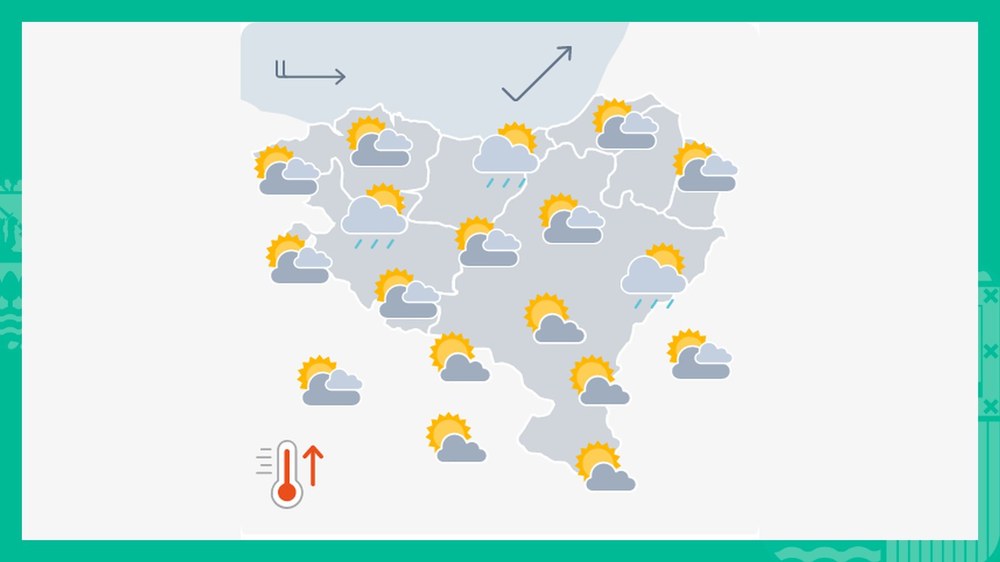 EGURALDIA | Egunaren bigarren partean euri txikia egin dezake