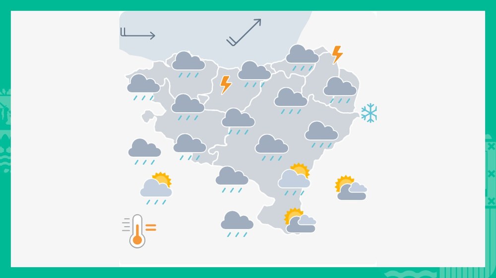 EGURALDIA | Egunaren bigarren partean trumoi-ekaitzak izan daitezke