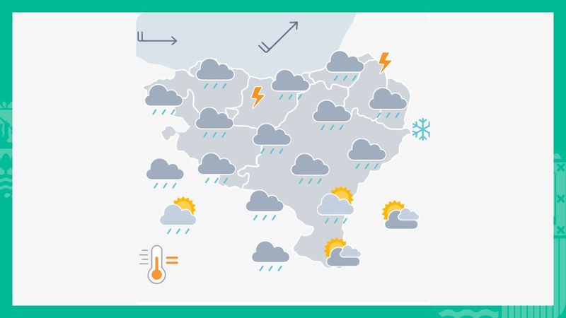 EGURALDIA | Egunaren bigarren partean trumoi-ekaitzak izan daitezke