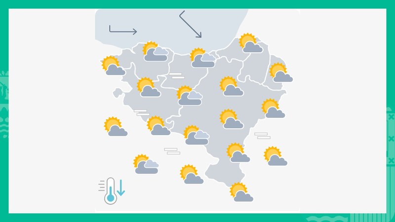 EGURALDIA | Egunaren bigarren zatian hodeiak ugariagoak izango dira