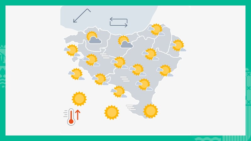 EGURALDIA | Egunaren gainerako orduetan zerua hodei gutxirekin edo oskarbi agertuko da