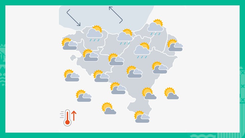 EGURALDIA | Egunaren hasieran zerua hodeitsu egongo da eta euri txikia egingo du
