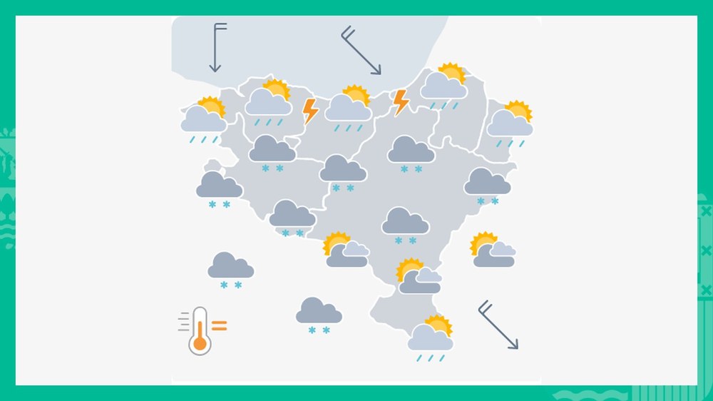 EGURALDIA | Egunaren lehen partean trumoi-ekaitza eta txingorra egin dezake