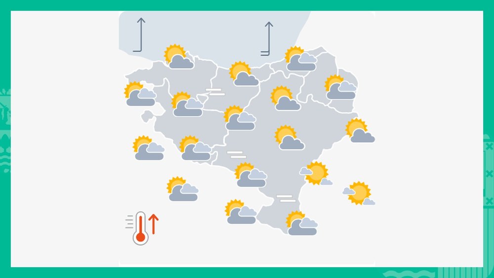 EGURALDIA | Egunez zeru garbia, gauez euria