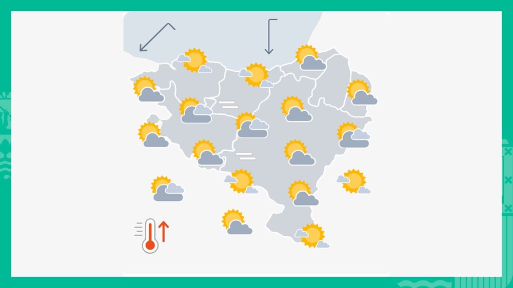 EGURALDIA | Eguzkia izango da nagusi, baina hodeiak sartuko dira tarteka