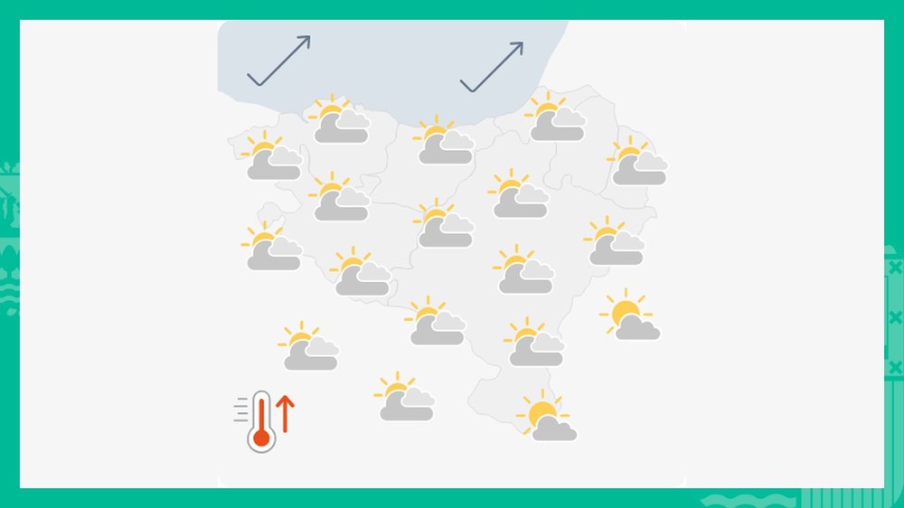 EGURALDIA | Eguzkia izango da nagusi eguerdira arte