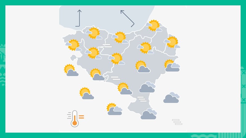 EGURALDIA | Eguzkia nagusia egun osoan zehar