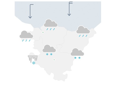 EGURALDIA | Elur-kota pixka bat igoko da