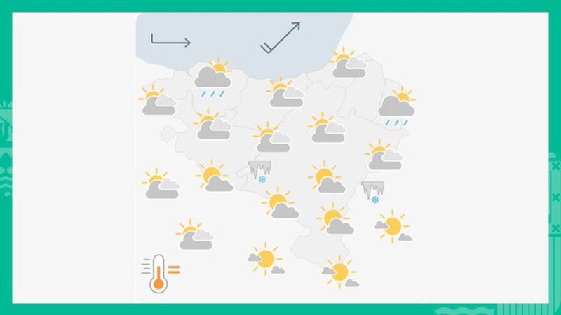 EGURALDIA | Euria egingo du arratsaldetik aurrera