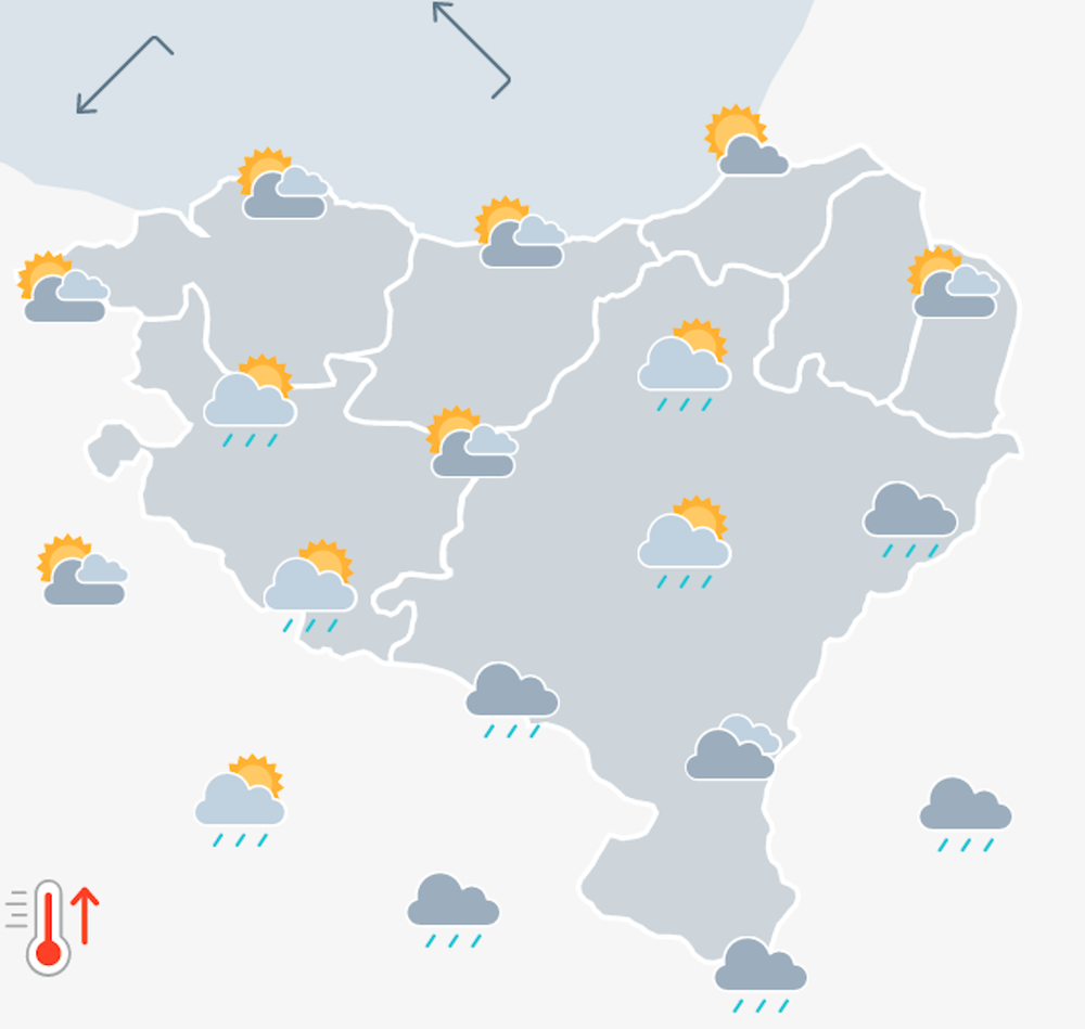 EGURALDIA | Euria egingo du noizbehinka