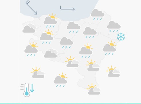 EGURALDIA | Zeru hodeitsua eta euria goizean