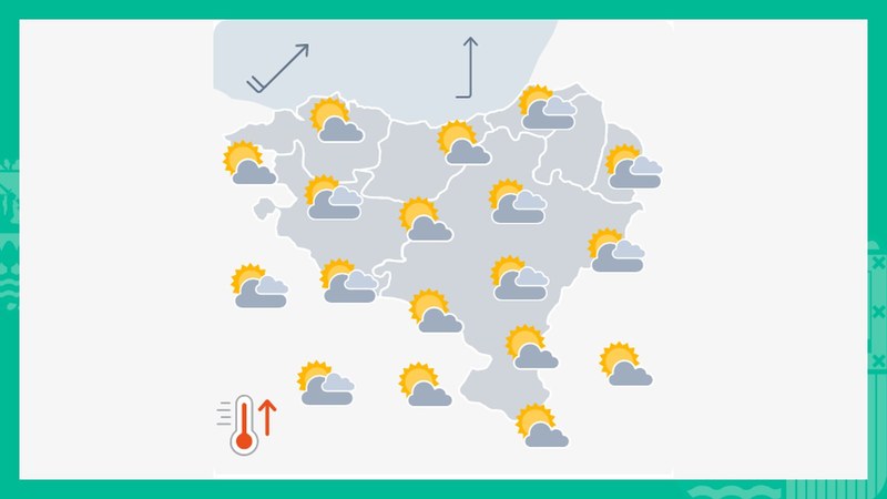 EGURALDIA | Gauera hodeiak ugarituko dira eta euria egin dezake